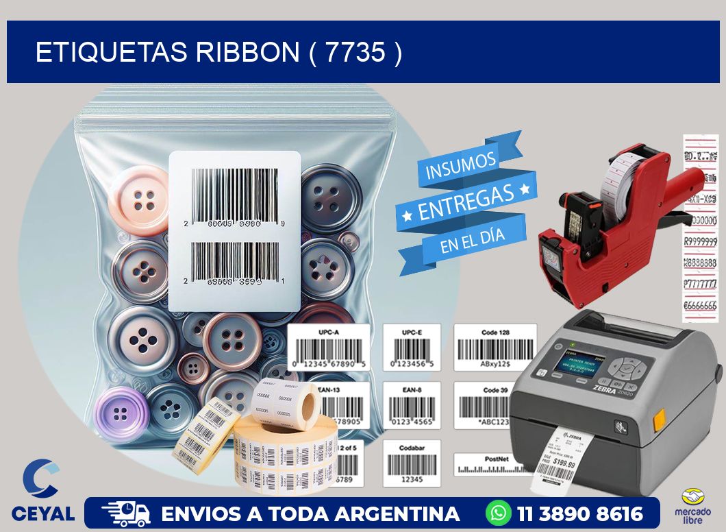 ETIQUETAS RIBBON ( 7735 )