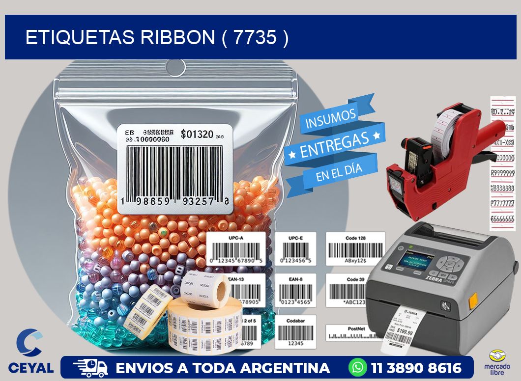 ETIQUETAS RIBBON ( 7735 )