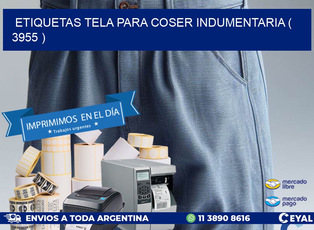 ETIQUETAS TELA PARA COSER INDUMENTARIA ( 3955 )