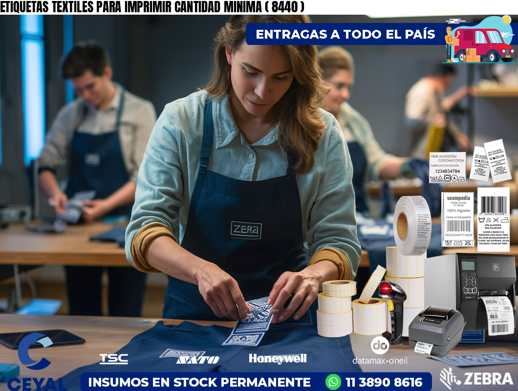 ETIQUETAS TEXTILES PARA IMPRIMIR CANTIDAD MINIMA ( 8440 )