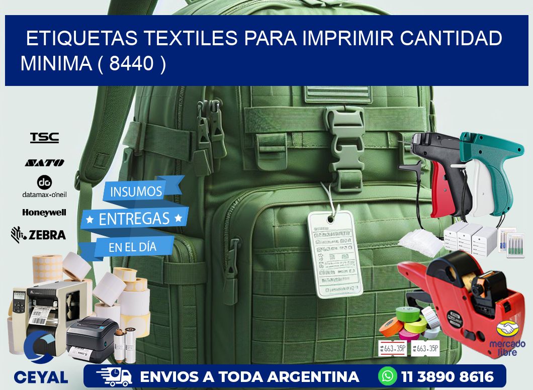 ETIQUETAS TEXTILES PARA IMPRIMIR CANTIDAD MINIMA ( 8440 )