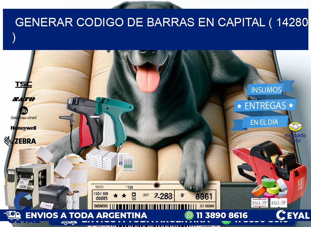 GENERAR CODIGO DE BARRAS EN CAPITAL ( 14280 )