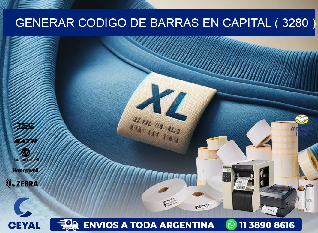 GENERAR CODIGO DE BARRAS EN CAPITAL ( 3280 )