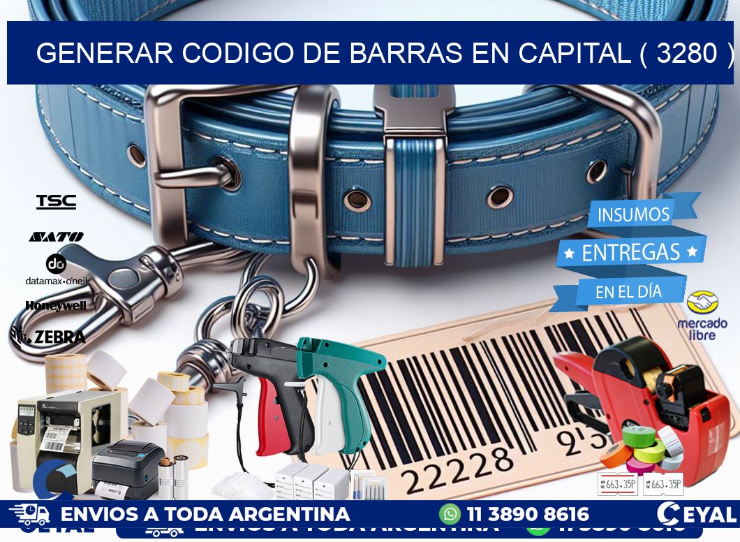GENERAR CODIGO DE BARRAS EN CAPITAL ( 3280 )