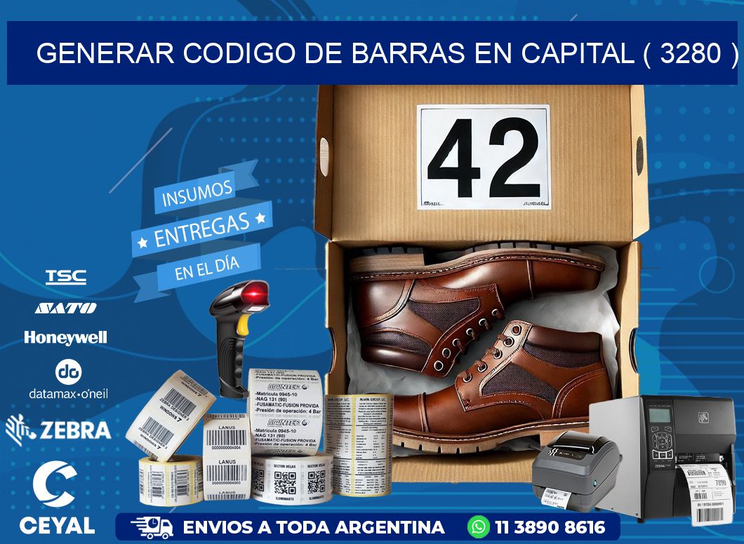 GENERAR CODIGO DE BARRAS EN CAPITAL ( 3280 )