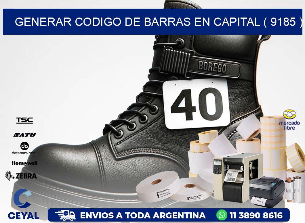 GENERAR CODIGO DE BARRAS EN CAPITAL ( 9185 )