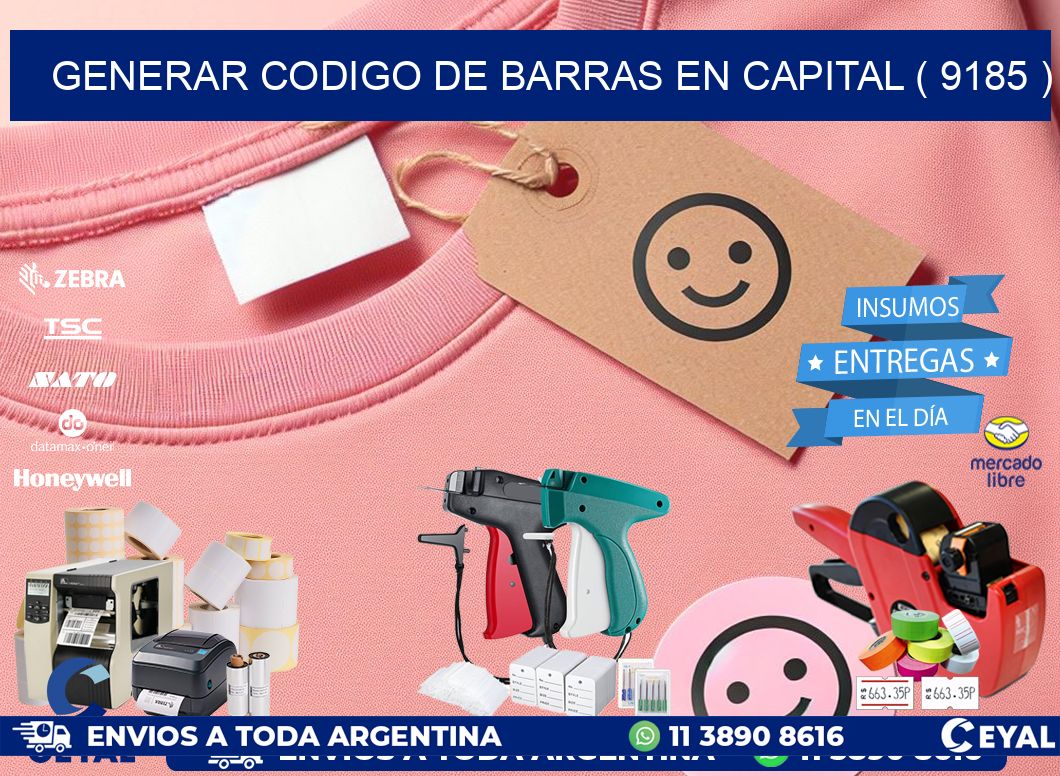 GENERAR CODIGO DE BARRAS EN CAPITAL ( 9185 )