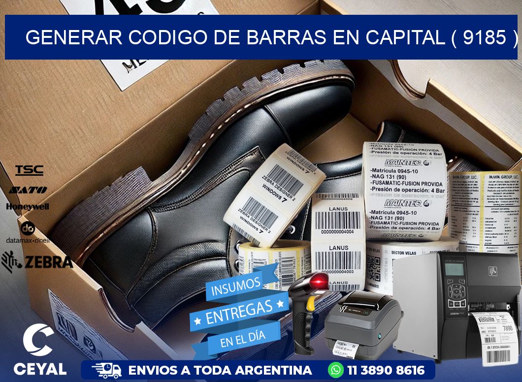 GENERAR CODIGO DE BARRAS EN CAPITAL ( 9185 )