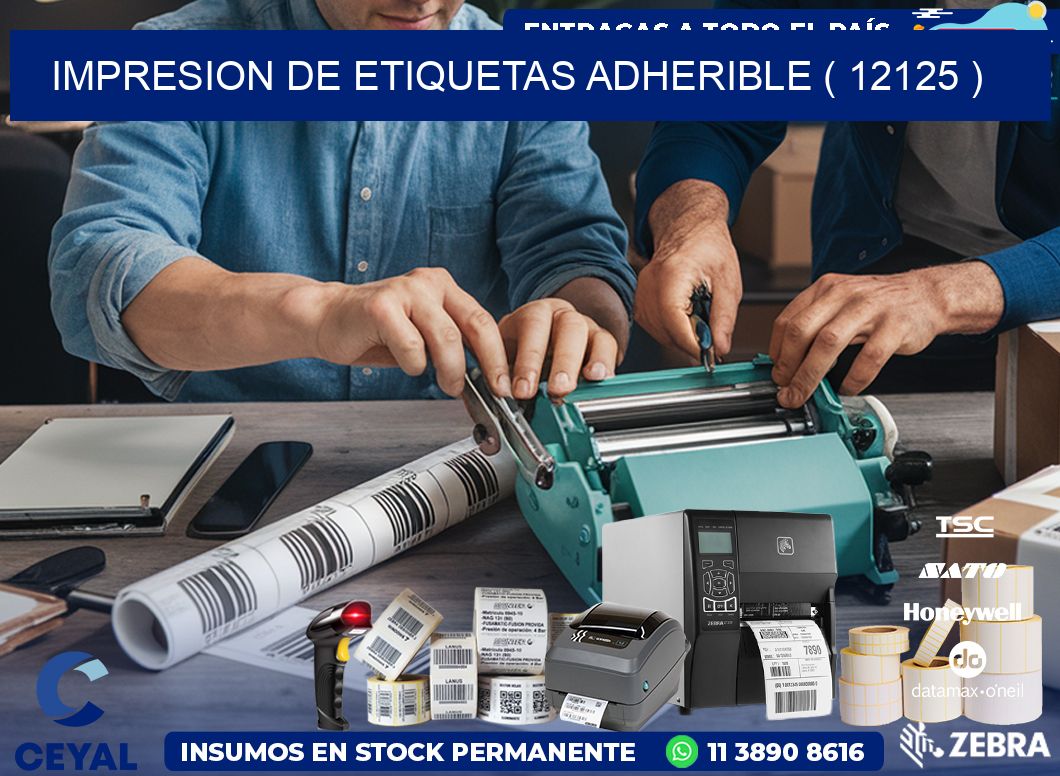 IMPRESION DE ETIQUETAS ADHERIBLE ( 12125 )