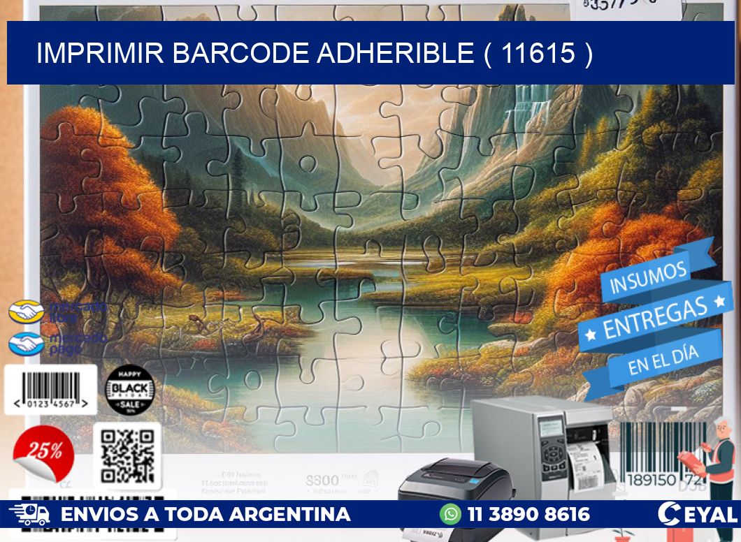 IMPRIMIR BARCODE ADHERIBLE ( 11615 )