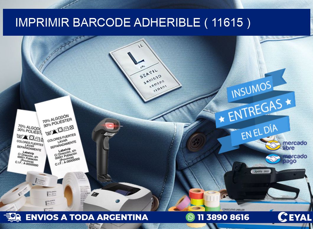 IMPRIMIR BARCODE ADHERIBLE ( 11615 )