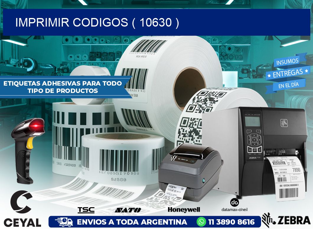 IMPRIMIR CODIGOS ( 10630 )
