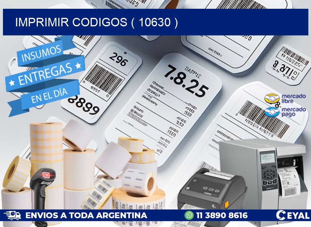 IMPRIMIR CODIGOS ( 10630 )