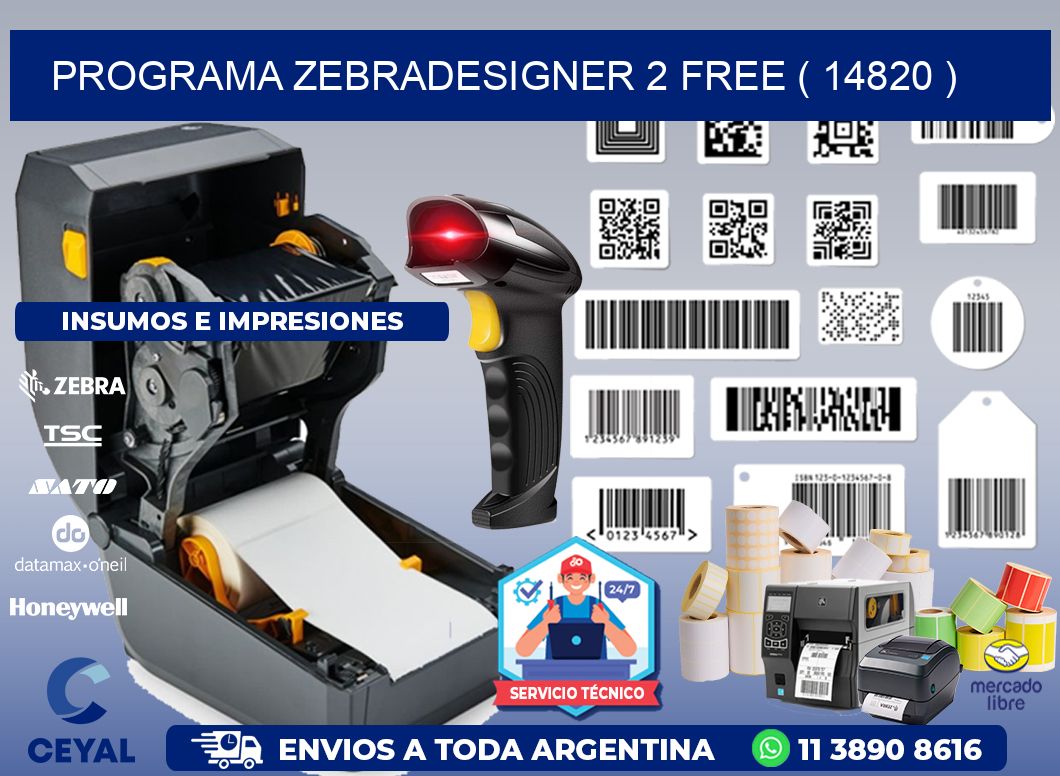 PROGRAMA ZEBRADESIGNER 2 FREE ( 14820 )