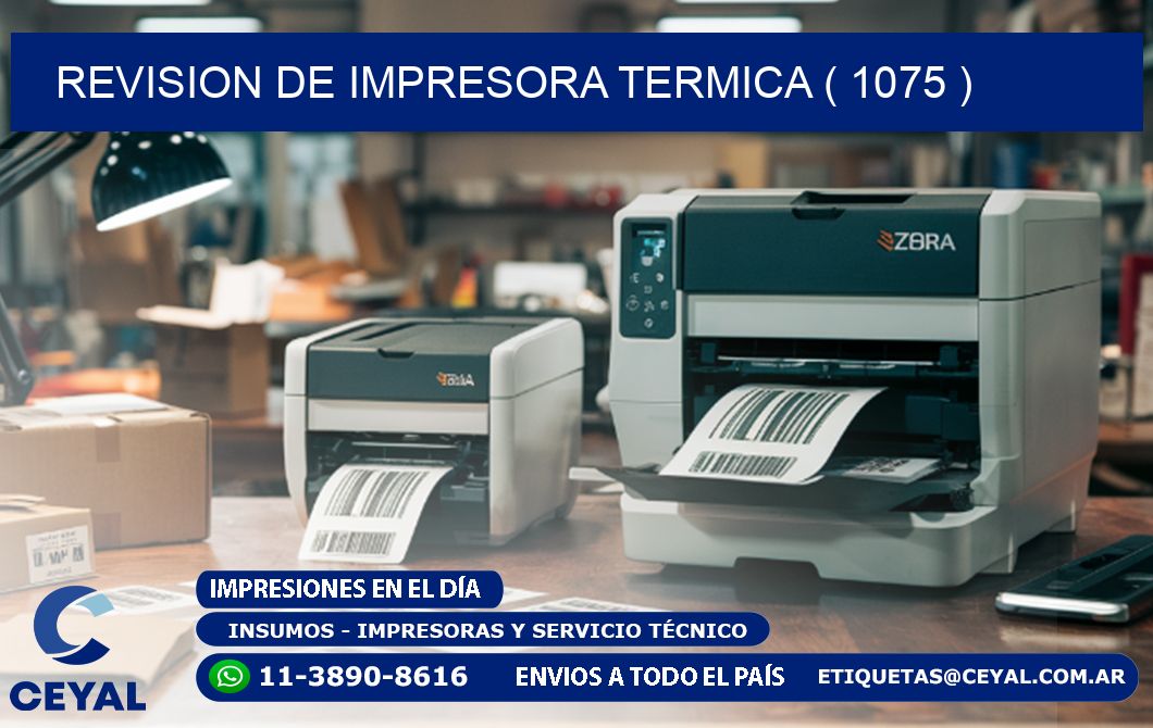 REVISION DE IMPRESORA TERMICA ( 1075 )