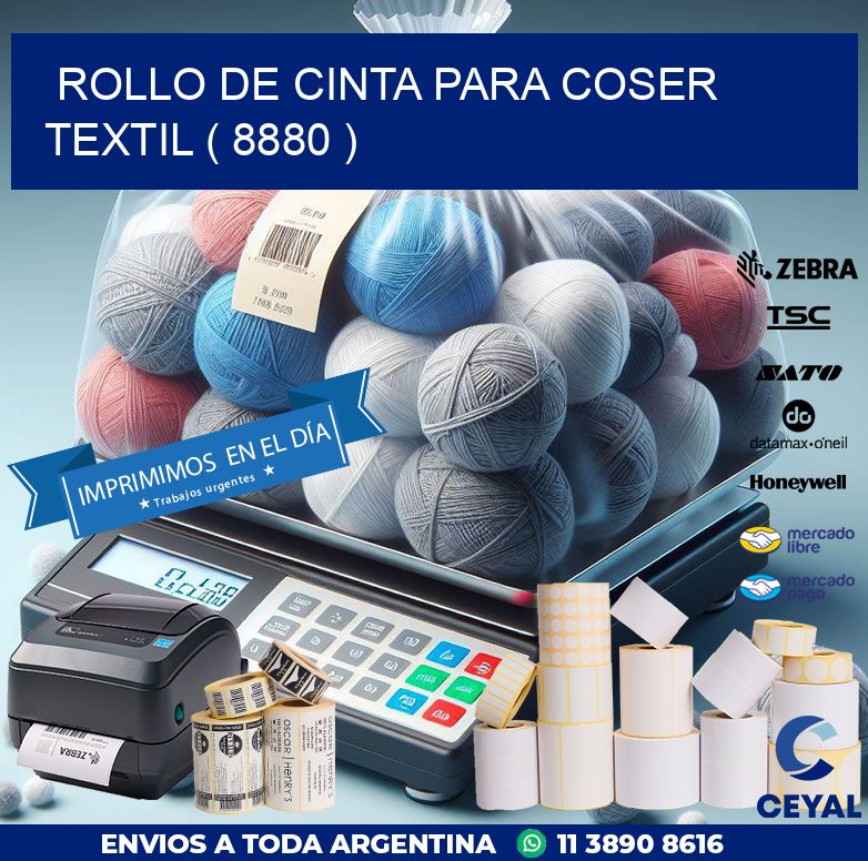 ROLLO DE CINTA PARA COSER TEXTIL ( 8880 )