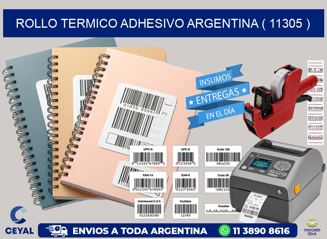 ROLLO TERMICO ADHESIVO ARGENTINA ( 11305 )