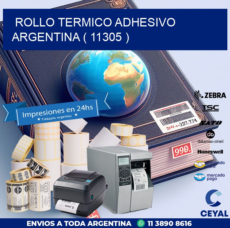 ROLLO TERMICO ADHESIVO ARGENTINA ( 11305 )