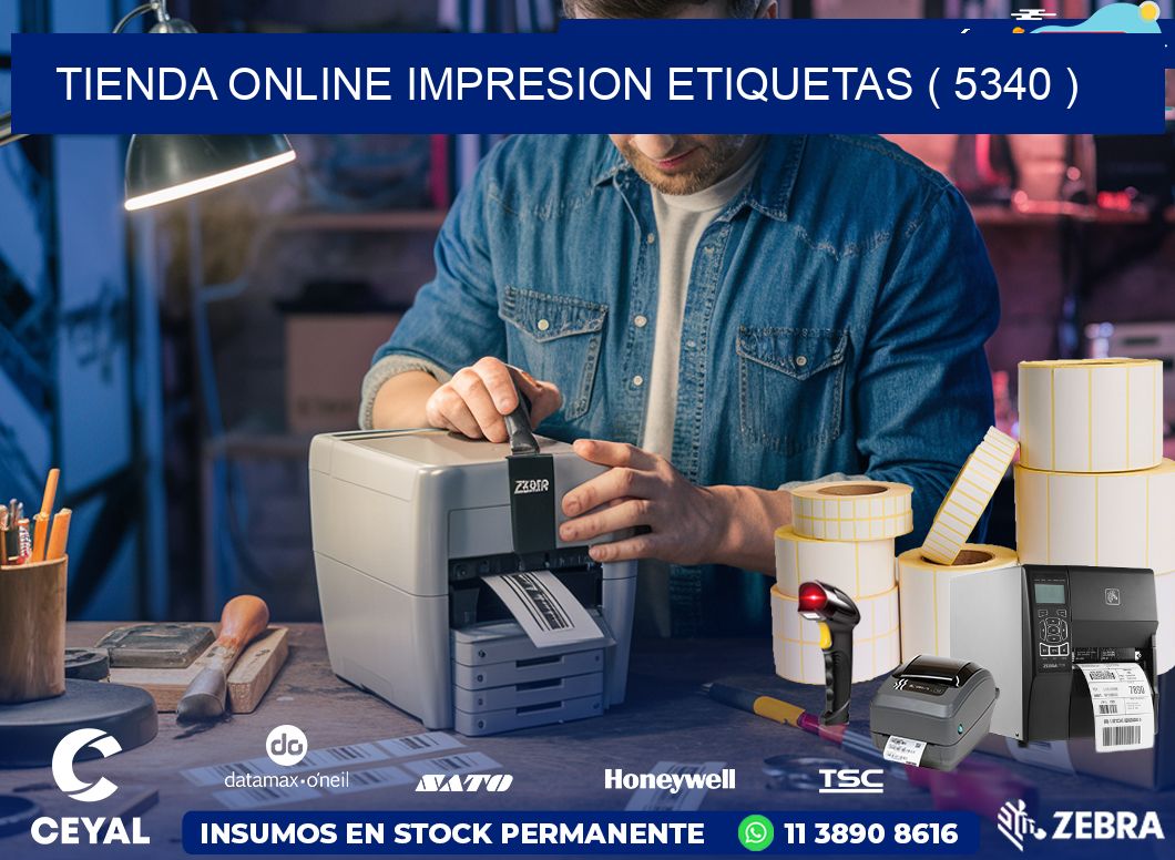 TIENDA ONLINE IMPRESION ETIQUETAS ( 5340 )