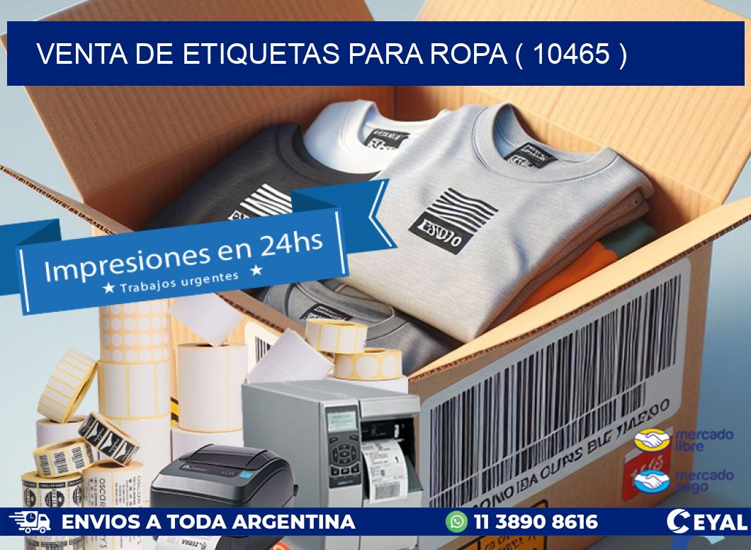 VENTA DE ETIQUETAS PARA ROPA ( 10465 )