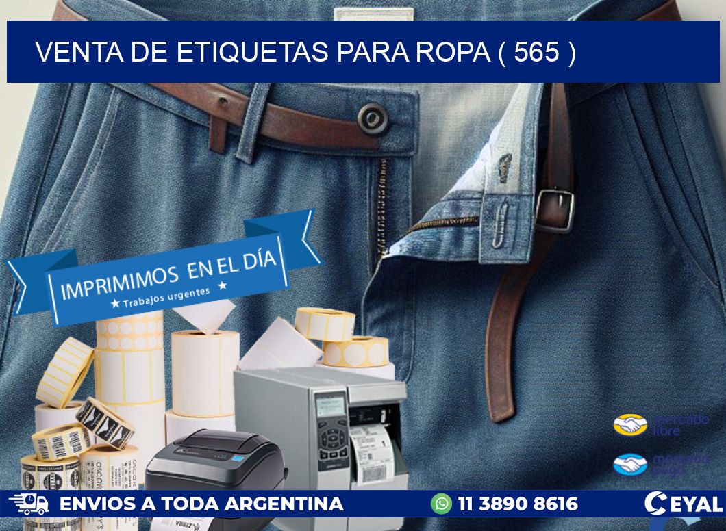 VENTA DE ETIQUETAS PARA ROPA ( 565 )