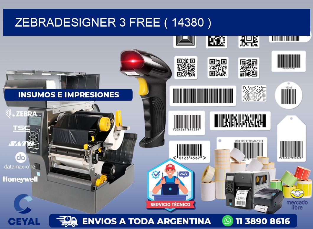 ZEBRADESIGNER 3 FREE ( 14380 )