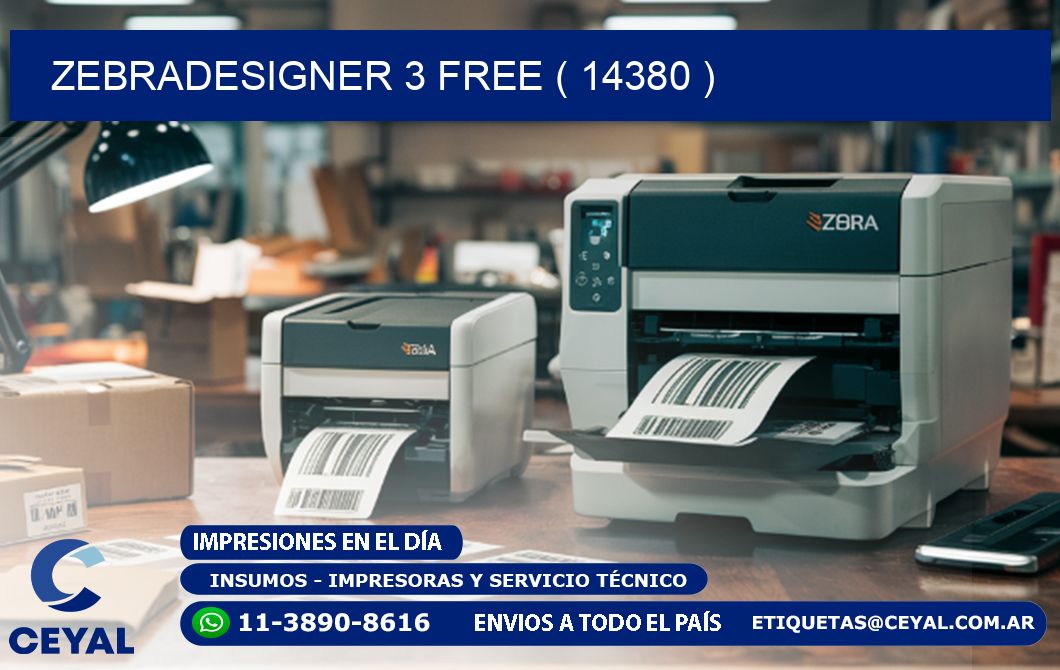 ZEBRADESIGNER 3 FREE ( 14380 )