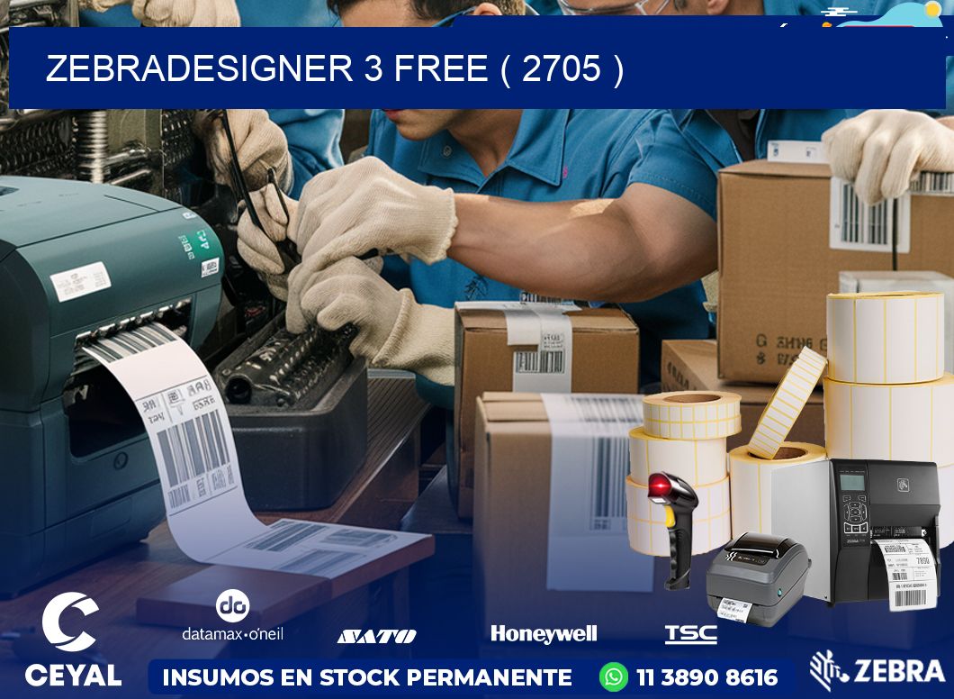 ZEBRADESIGNER 3 FREE ( 2705 )