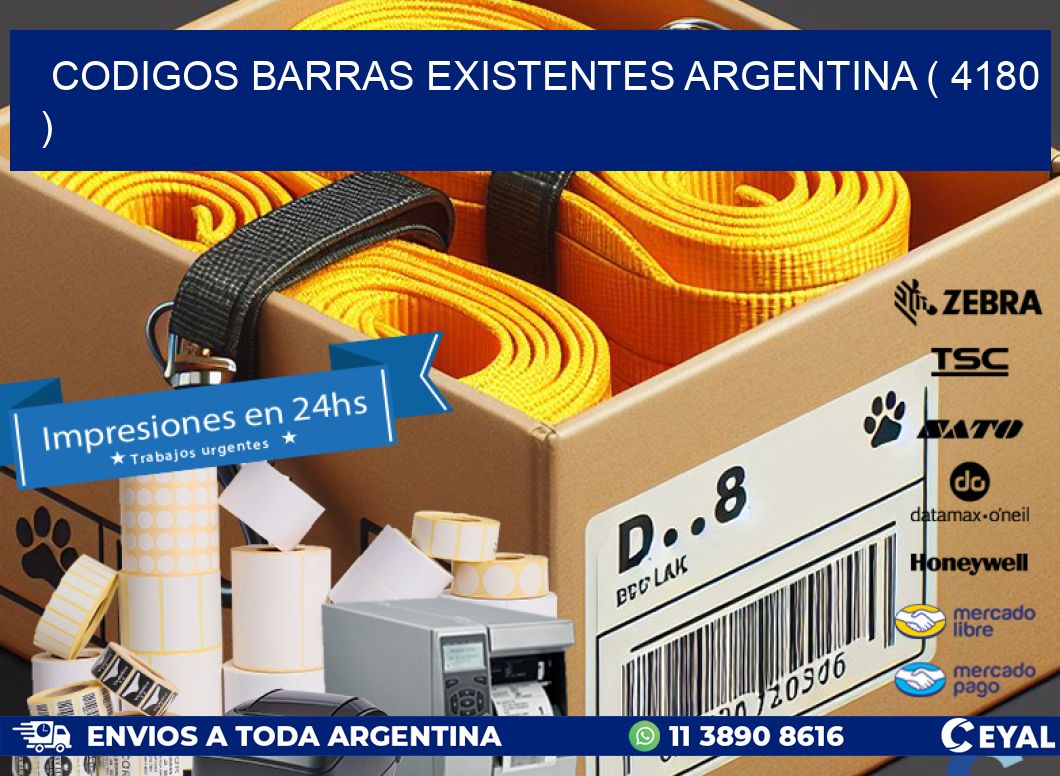 codigos barras existentes argentina ( 4180 )