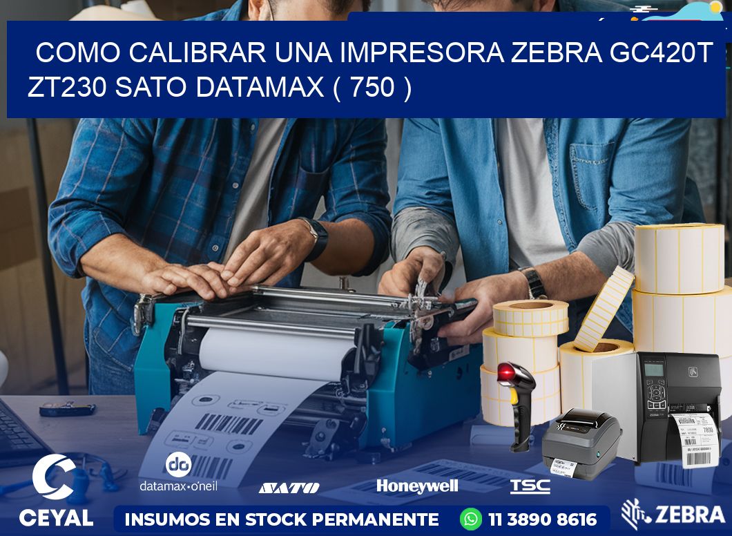 como calibrar una impresora zebra gc420t ZT230 SATO DATAMAX ( 750 )