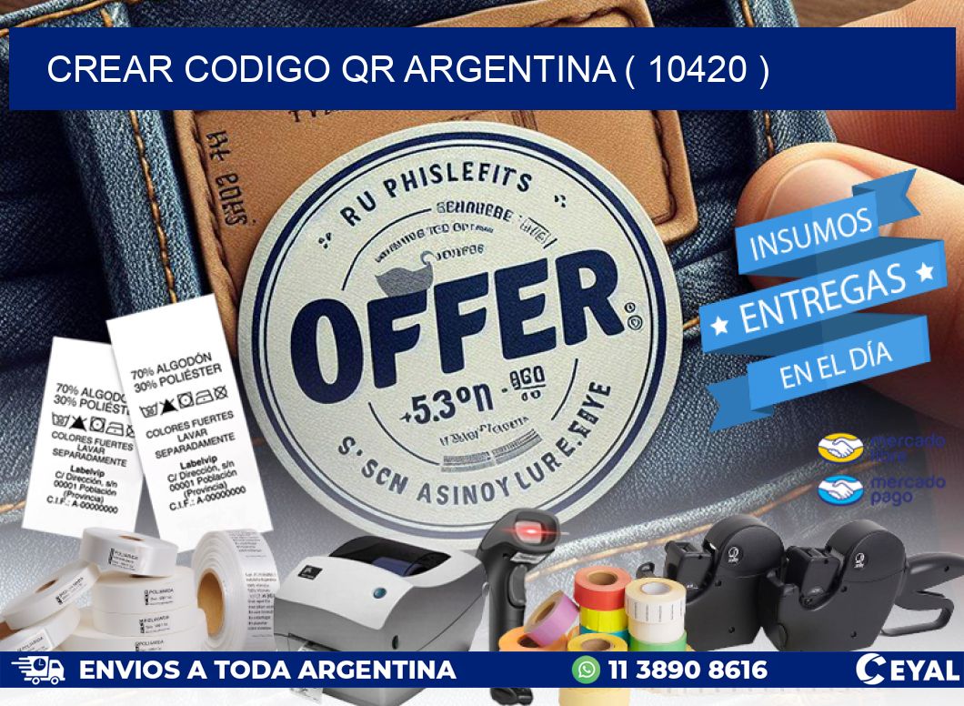 crear codigo qr argentina ( 10420 )