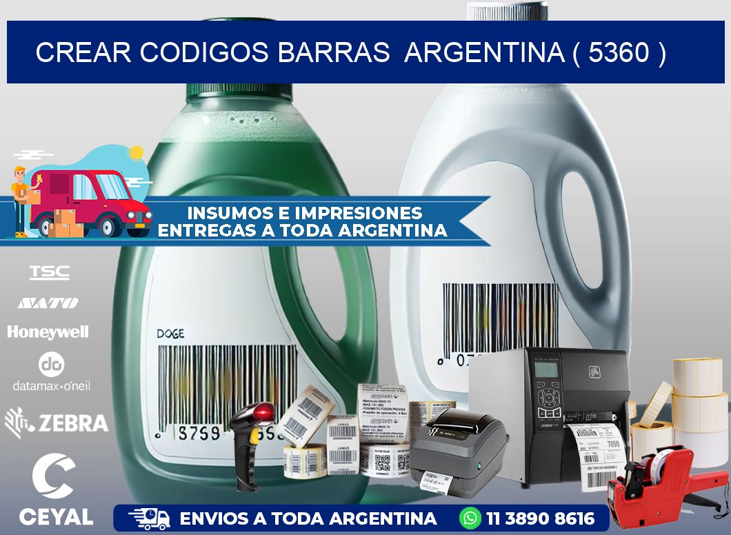 crear codigos barras  argentina ( 5360 )