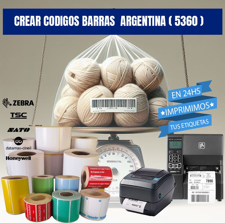 crear codigos barras  argentina ( 5360 )