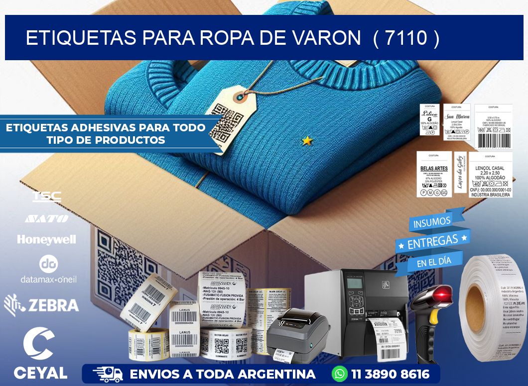etiquetas para ropa de varon ( 7110 )