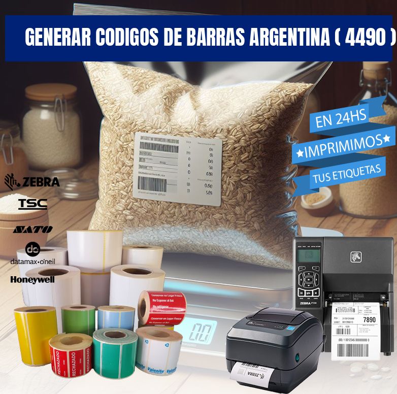 generar codigos de barras argentina ( 4490 )