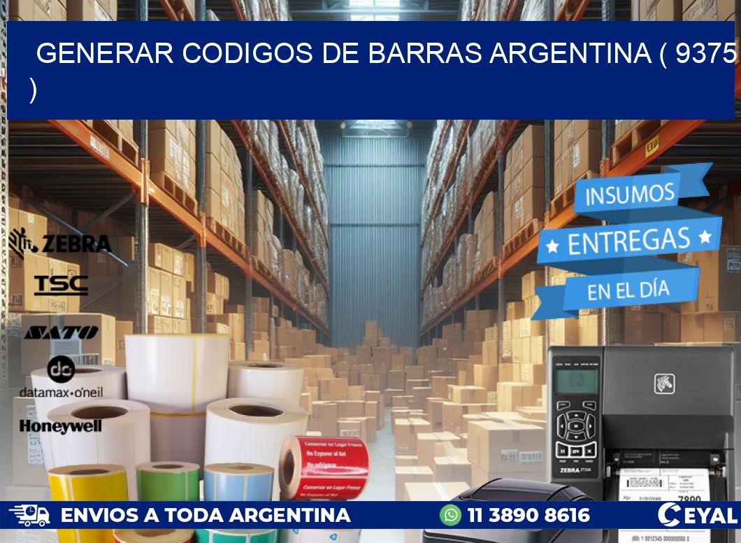 generar codigos de barras argentina ( 9375 )