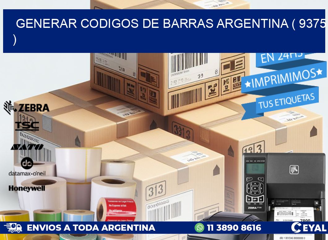 generar codigos de barras argentina ( 9375 )
