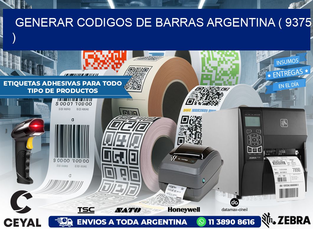 generar codigos de barras argentina ( 9375 )