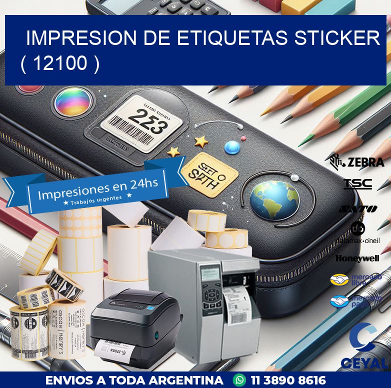impresion de etiquetas sticker ( 12100 )