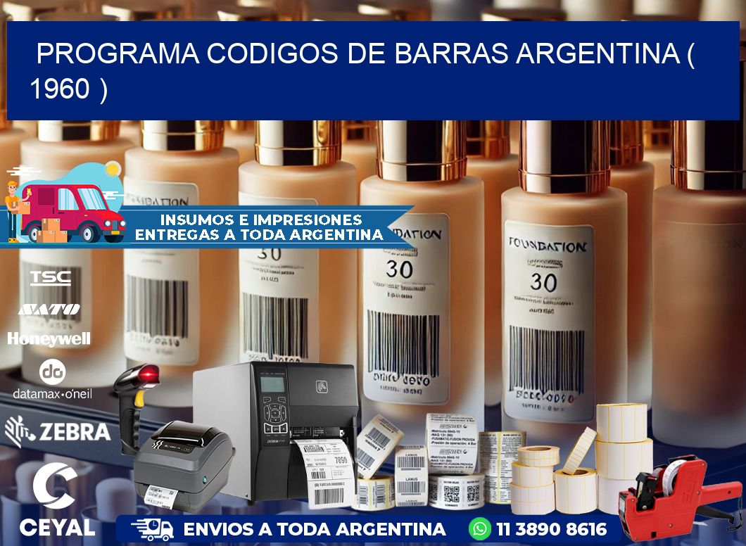 programa codigos de barras argentina ( 1960 )