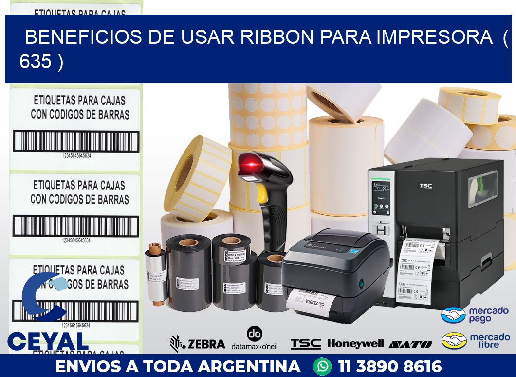 BENEFICIOS DE USAR RIBBON PARA IMPRESORA  ( 635 )