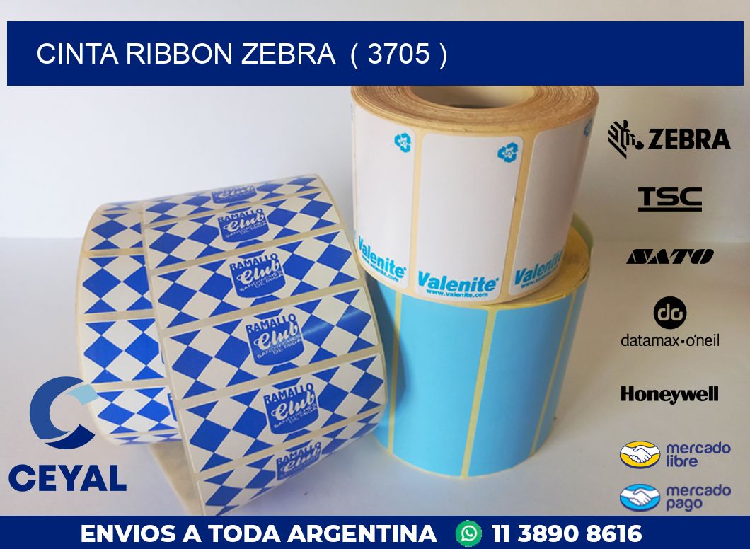 CINTA RIBBON ZEBRA  ( 3705 )