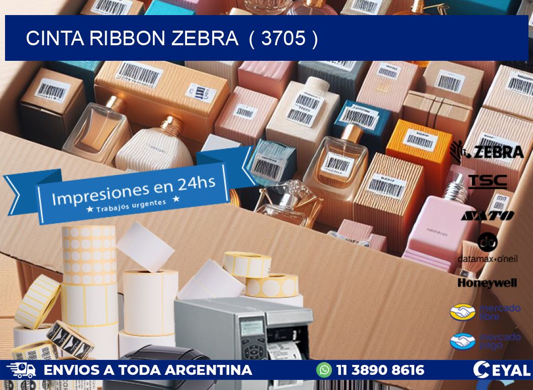 CINTA RIBBON ZEBRA ( 3705 )