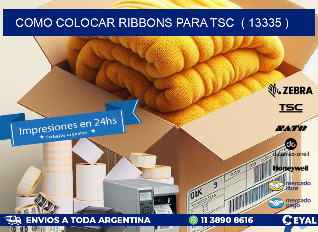 COMO COLOCAR RIBBONS PARA TSC ( 13335 )