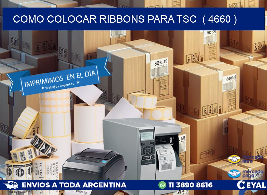 COMO COLOCAR RIBBONS PARA TSC ( 4660 )