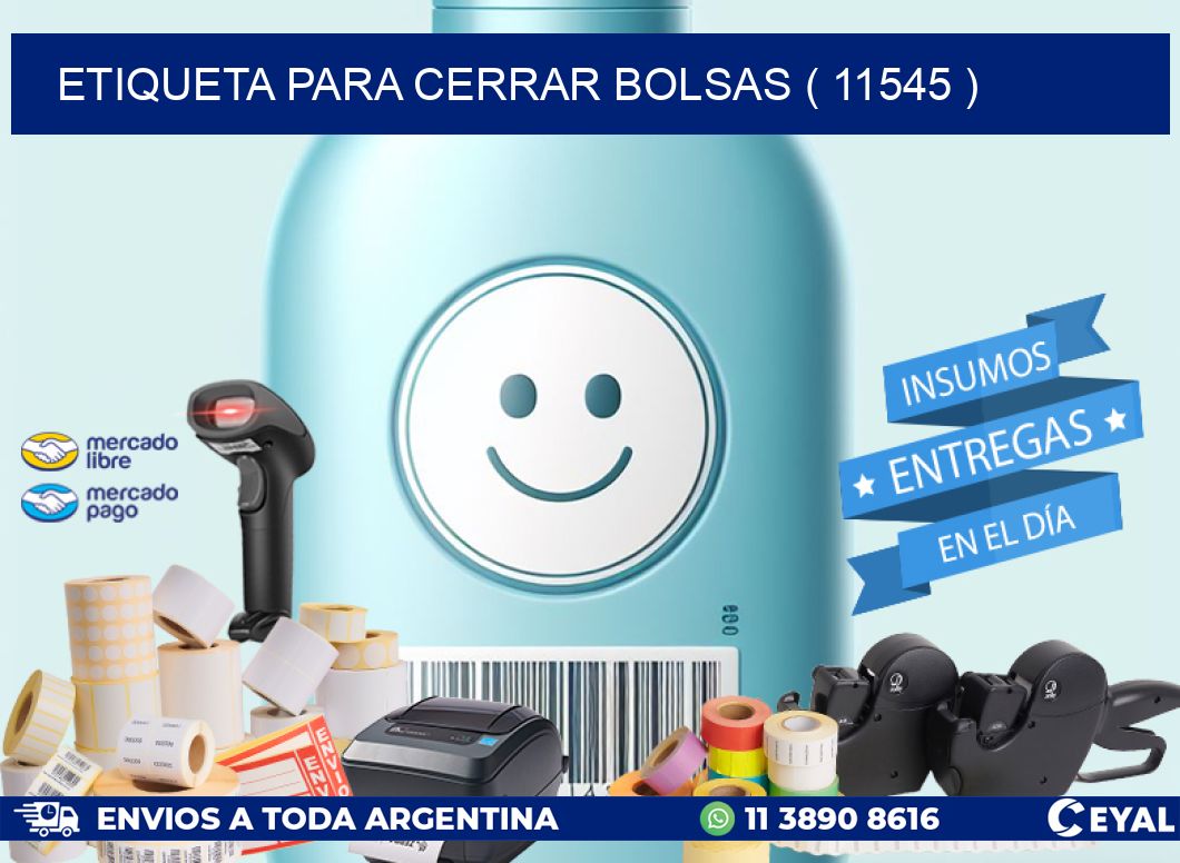 ETIQUETA PARA CERRAR BOLSAS ( 11545 )