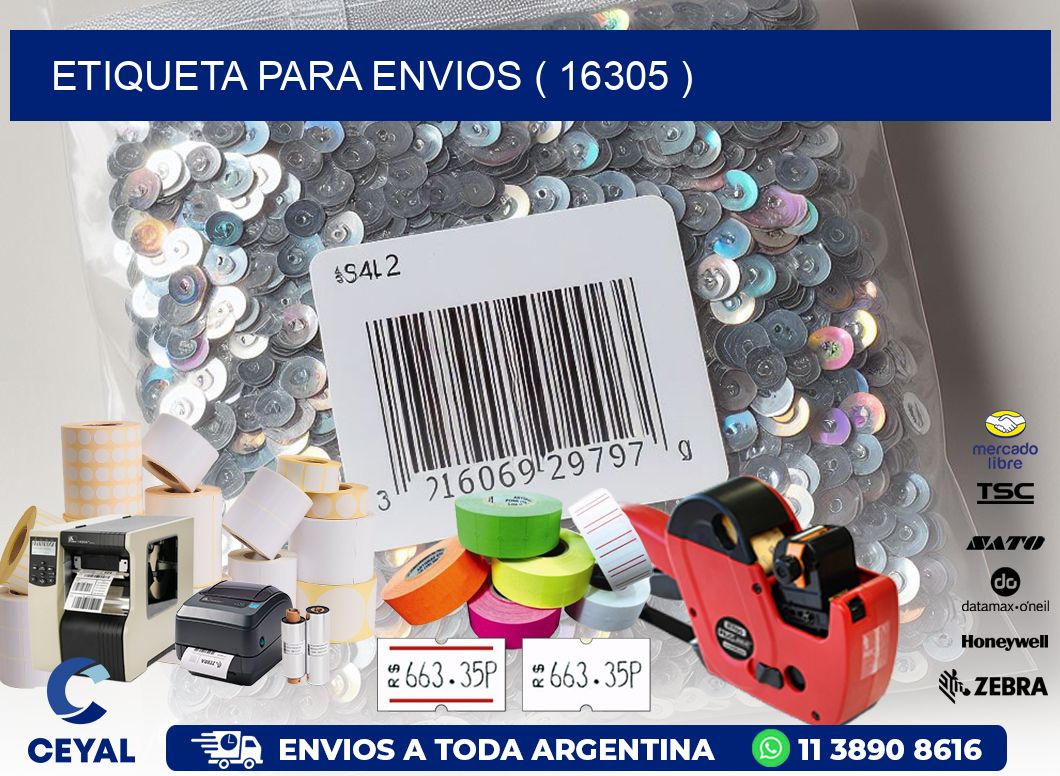 ETIQUETA PARA ENVIOS ( 16305 )