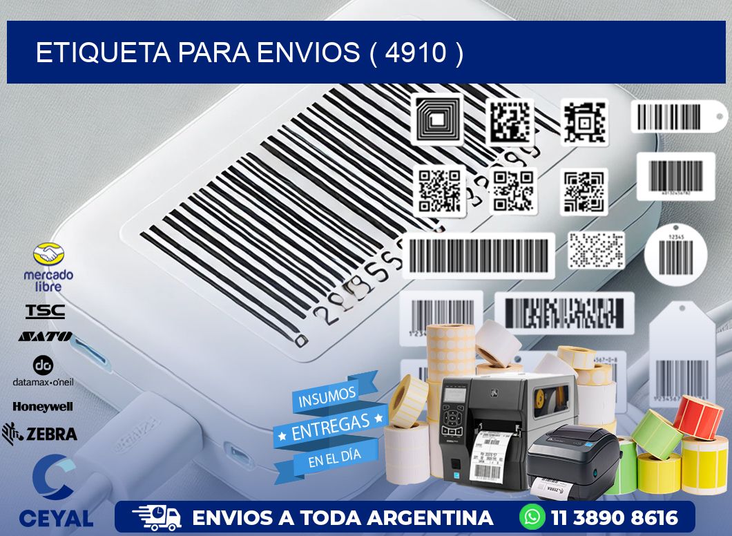 ETIQUETA PARA ENVIOS ( 4910 )