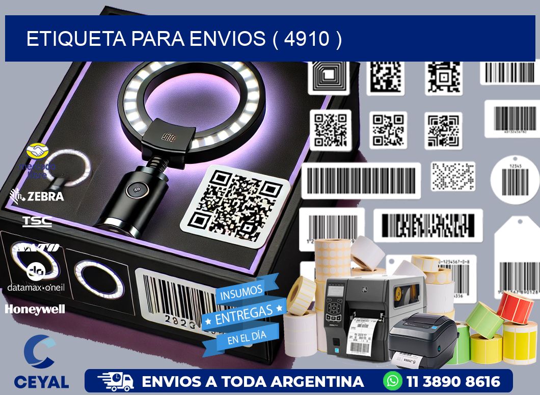 ETIQUETA PARA ENVIOS ( 4910 )