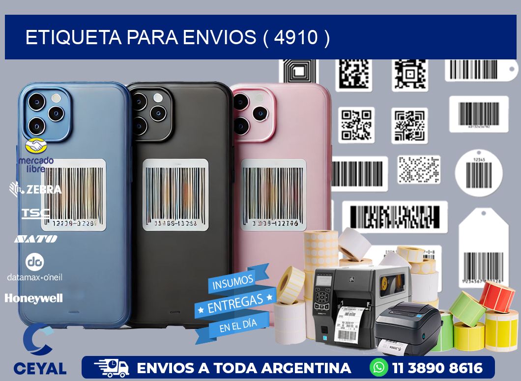 ETIQUETA PARA ENVIOS ( 4910 )